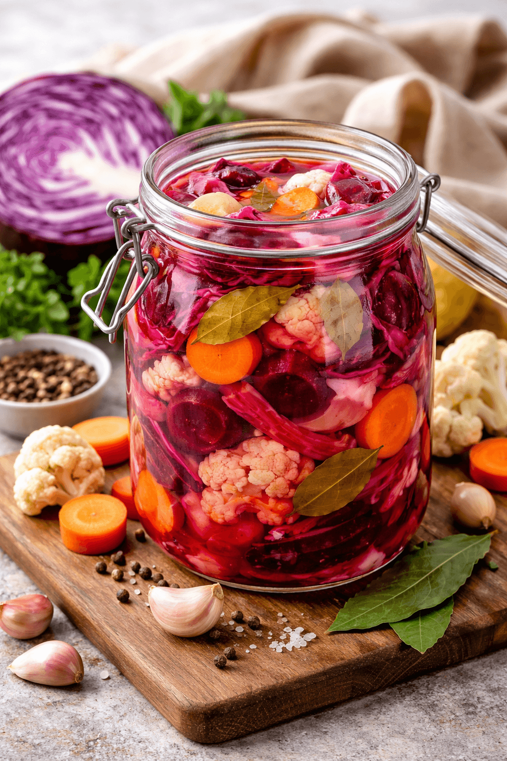 Ферментированные овощи: простой рецепт и польза для микробиоты